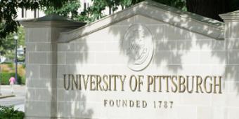 University of Pittsburgh sign